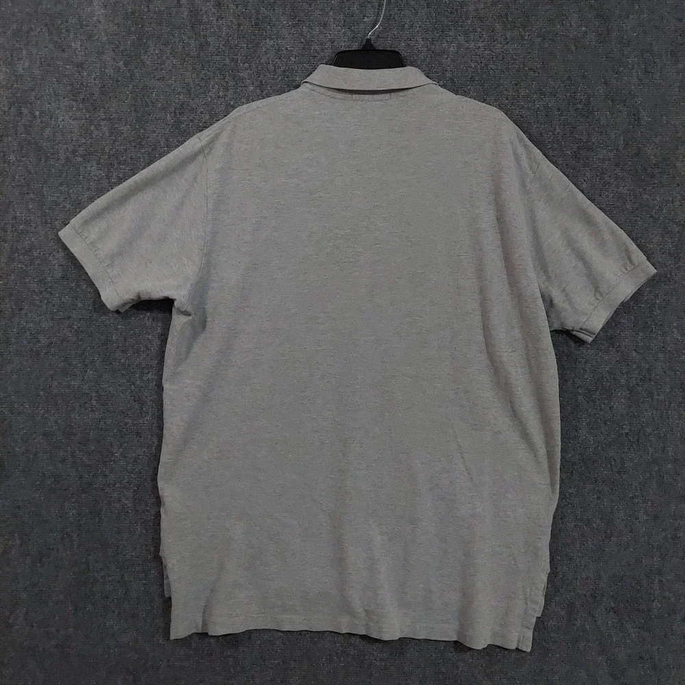 Polo Ralph Lauren Polo Shirt Mens XL‎ Gray Short Sleeve Embroidered Logo